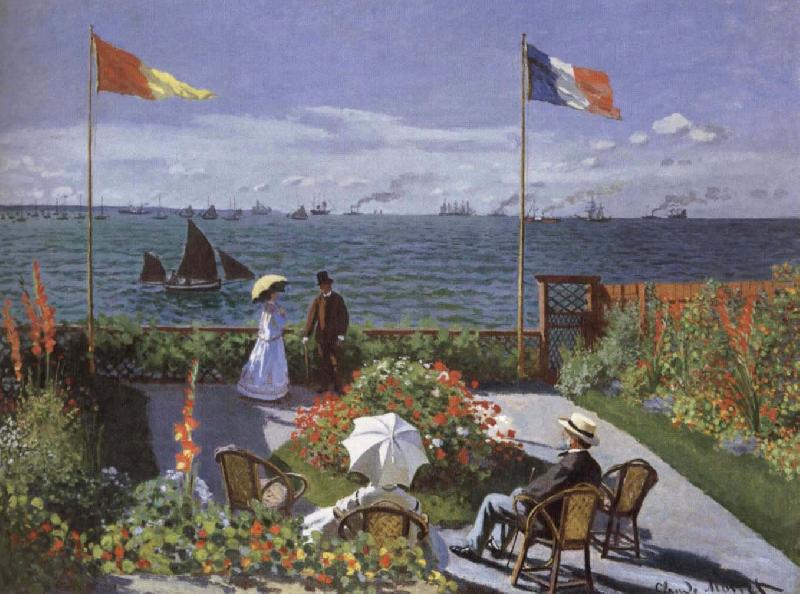 Claude Monet Terrace at Saint-Adresse France oil painting art